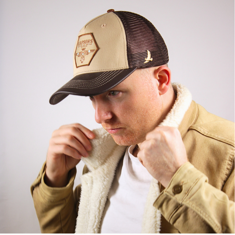 CASQUETTE "SIGNATURE" MARRON / BEIGE  BLACKHAWK