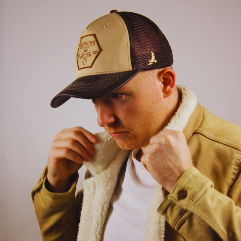 CASQUETTE "SIGNATURE" MARRON / BEIGE  BLACKHAWK