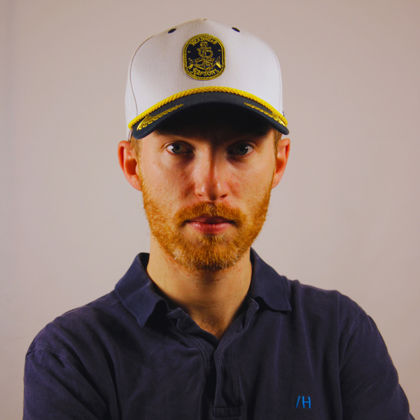 CASQUETTE "SIGNATURE" BLANC / BLEU MARINE COMMODORE