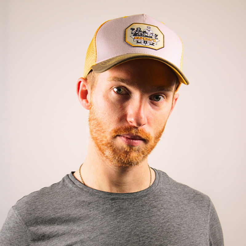 CASQUETTE "SIGNATURE" GRIS / JAUNE GOD WORKOUT