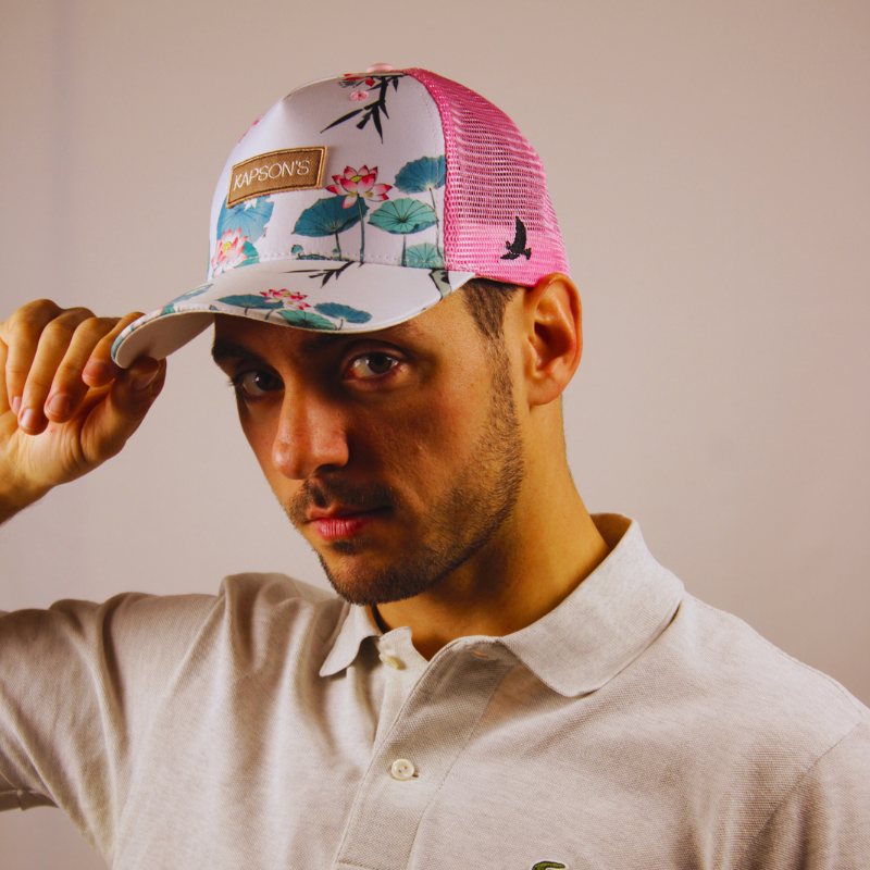 CASQUETTE "SIGNATURE" FLEURIE ASIAN FLOWERS