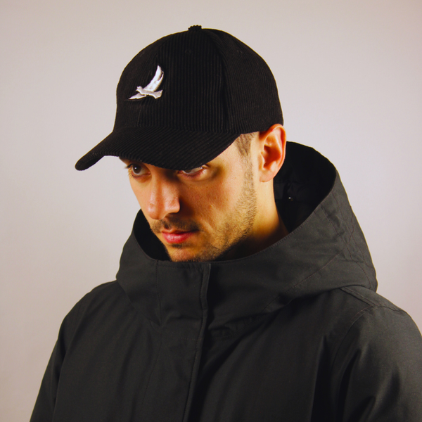 CASQUETTE "ORIGINE" VELOURS CÔTELÉ NOIR