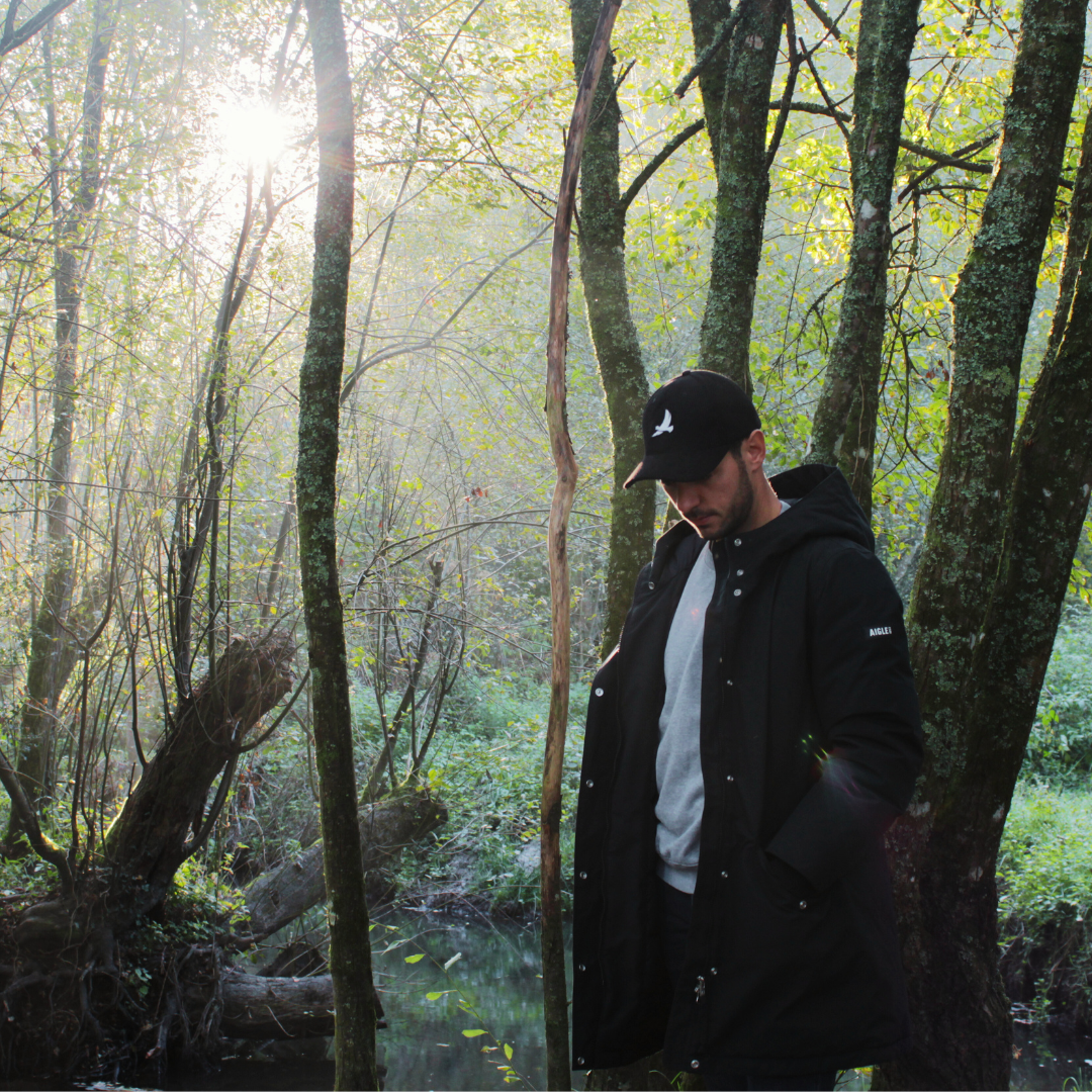 CASQUETTE "ORIGINE" VELOURS CÔTELÉ NOIR