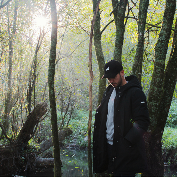 CASQUETTE "ORIGINE" VELOURS CÔTELÉ NOIR