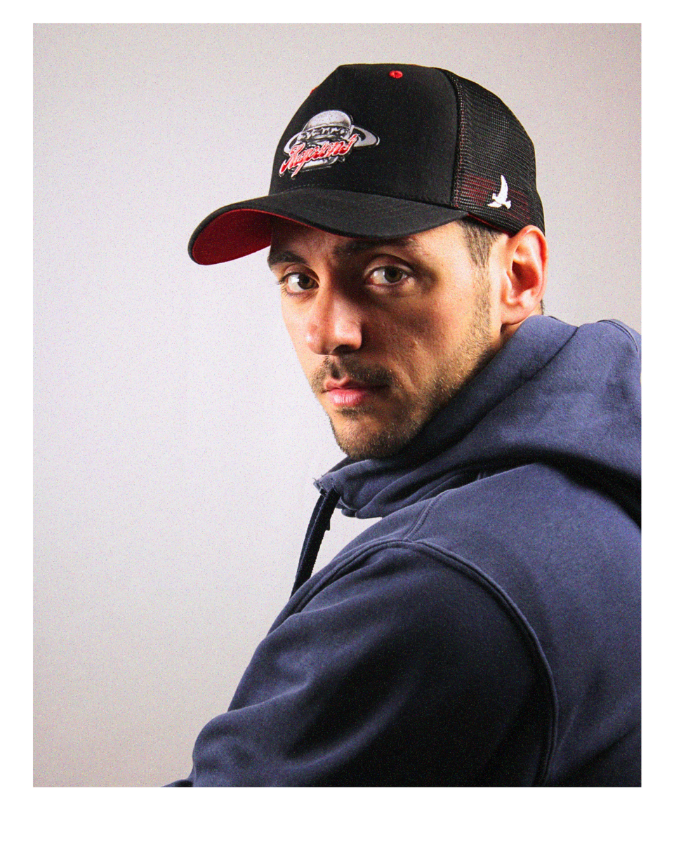 CASQUETTE NOIR / ROUGE SPACE BURGER