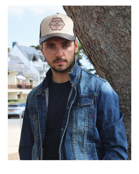 CASQUETTE MARRON / BEIGE  BLACKHAWK