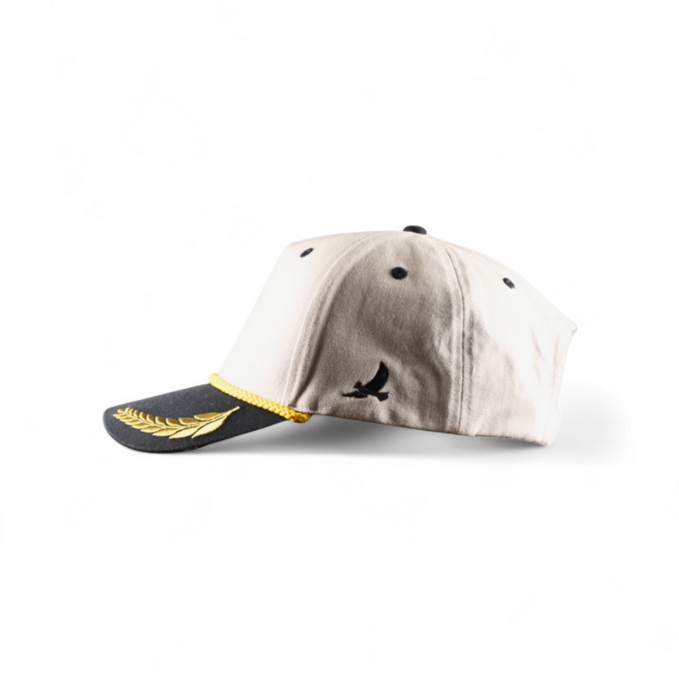 CASQUETTE BLANC / BLEU MARINE COMMODORE