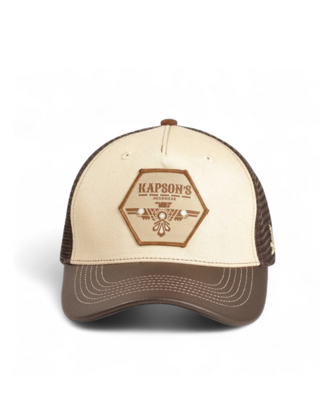 CASQUETTE "SIGNATURE" MARRON / BEIGE  BLACKHAWK