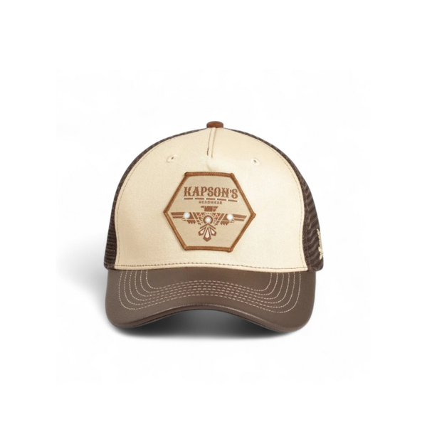 CASQUETTE "SIGNATURE" MARRON / BEIGE  BLACKHAWK