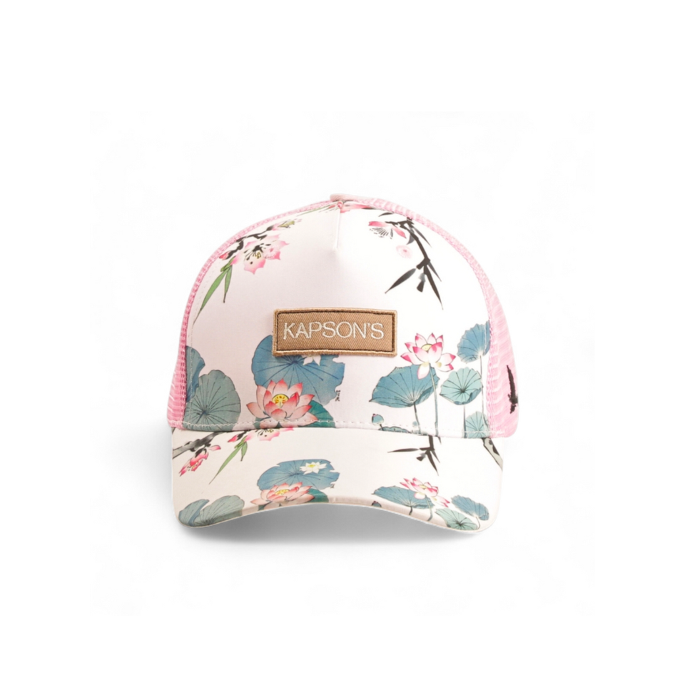 CASQUETTE FLEURIE ASIAN FLOWERS
