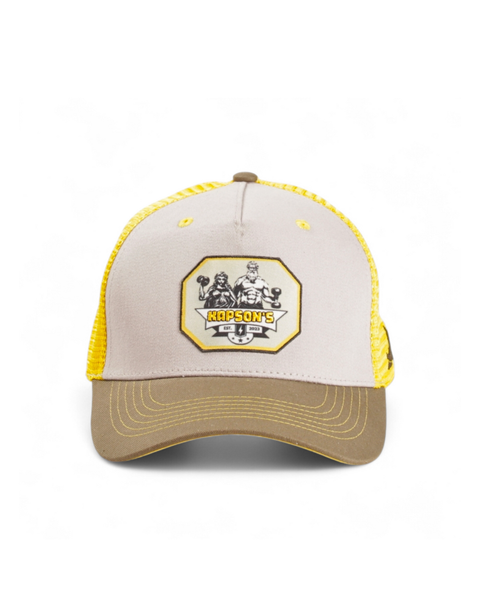 CASQUETTE GRIS / JAUNE GOD WORKOUT