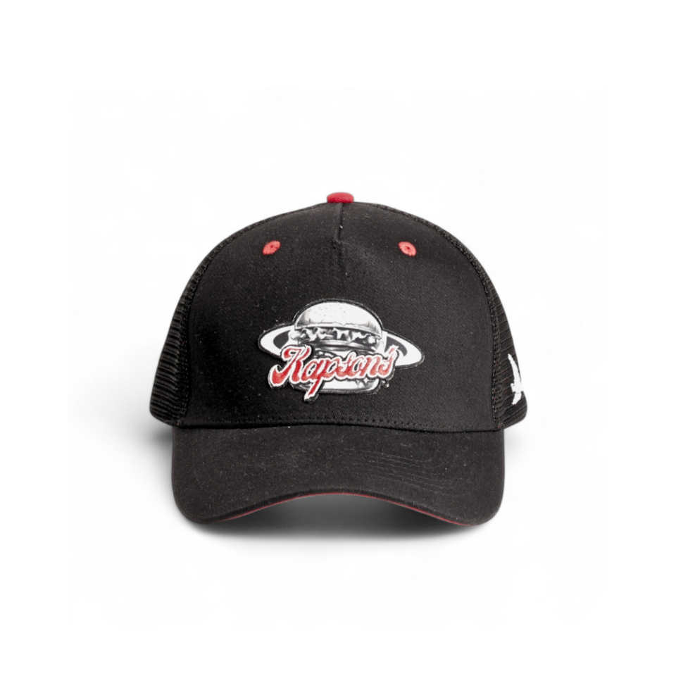 CASQUETTE NOIR / ROUGE SPACE BURGER