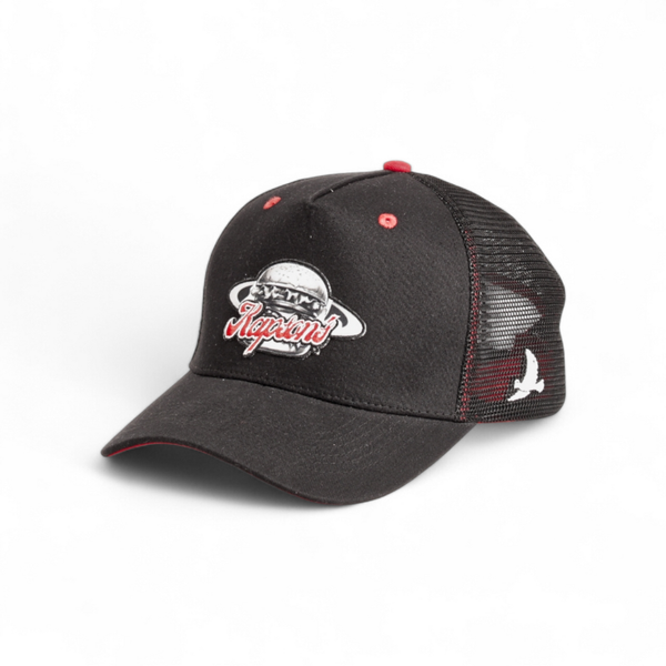 CASQUETTE "SIGNATURE" NOIR / ROUGE SPACE BURGER