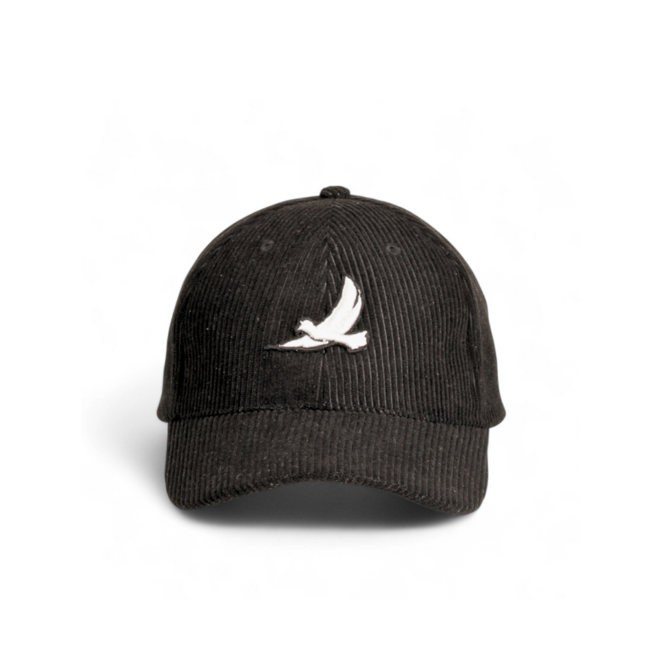 CASQUETTE VELOURS CÔTELÉ NOIR