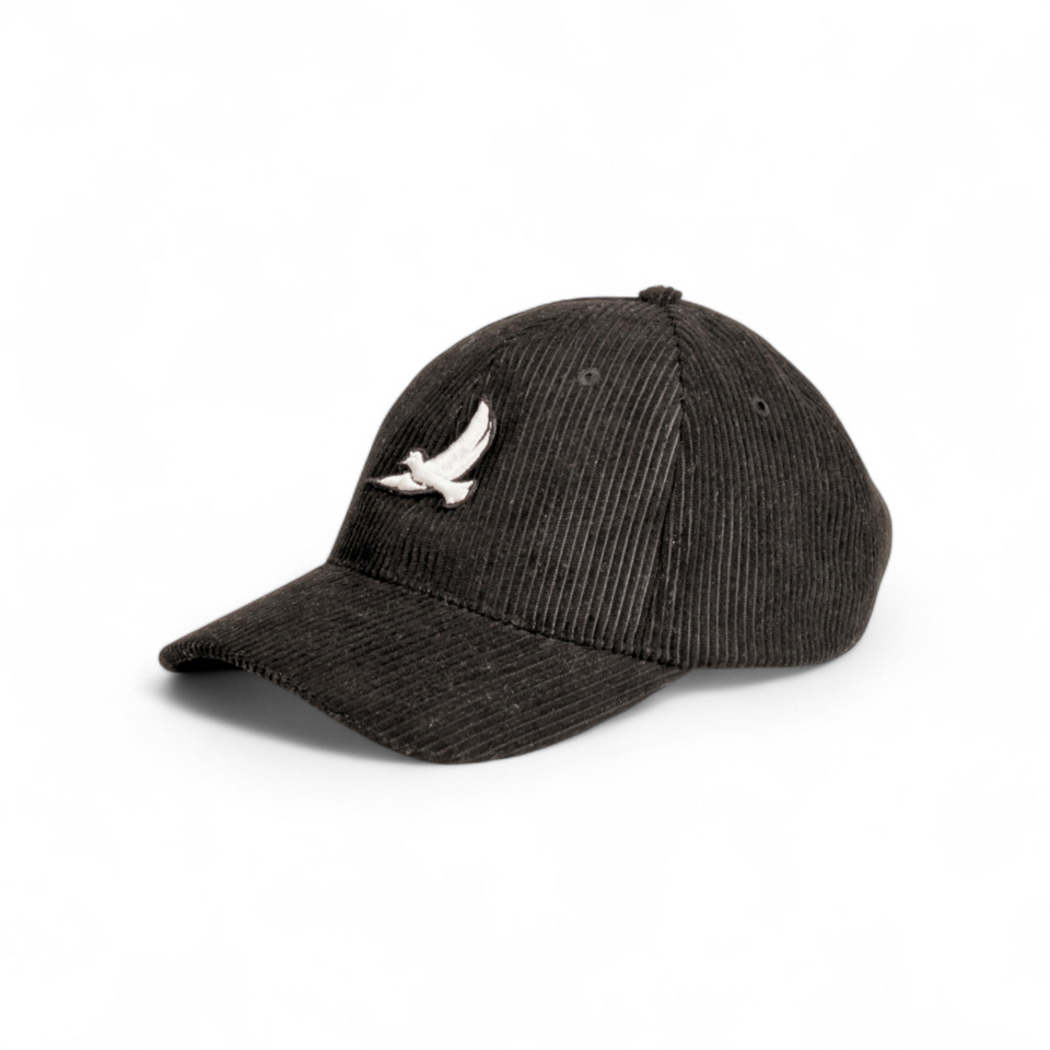CASQUETTE VELOURS CÔTELÉ NOIR