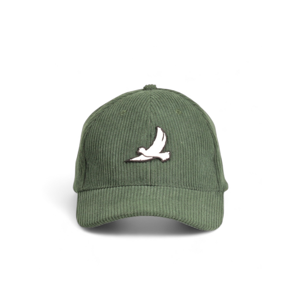 CASQUETTE VELOURS CÔTELÉ VERT SAPIN