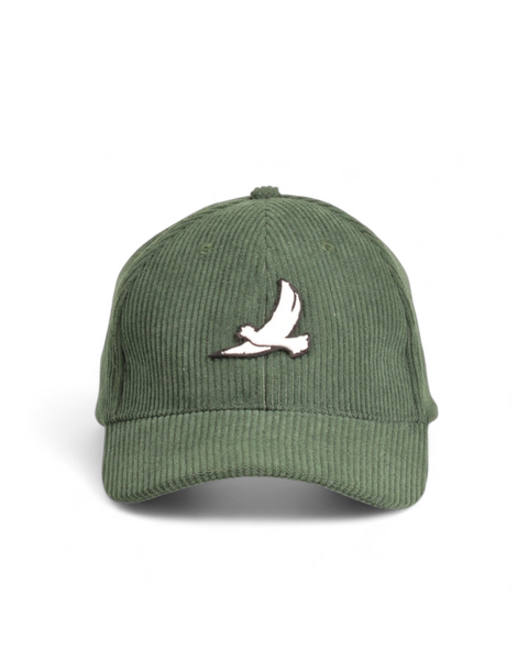 CASQUETTE VELOURS CÔTELÉ VERT SAPIN