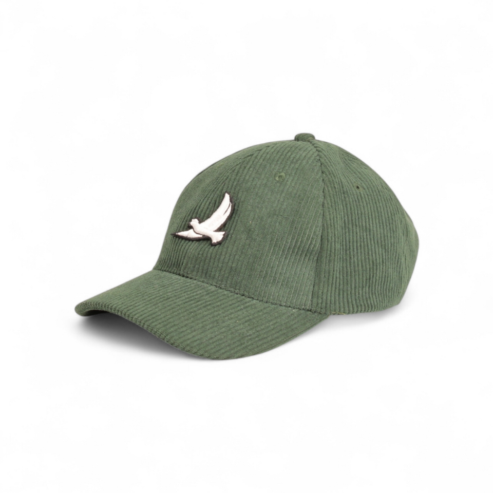 CASQUETTE VELOURS CÔTELÉ VERT SAPIN