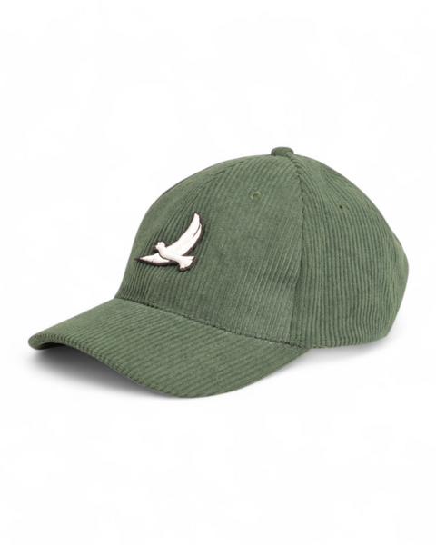 CASQUETTE VELOURS CÔTELÉ VERT SAPIN
