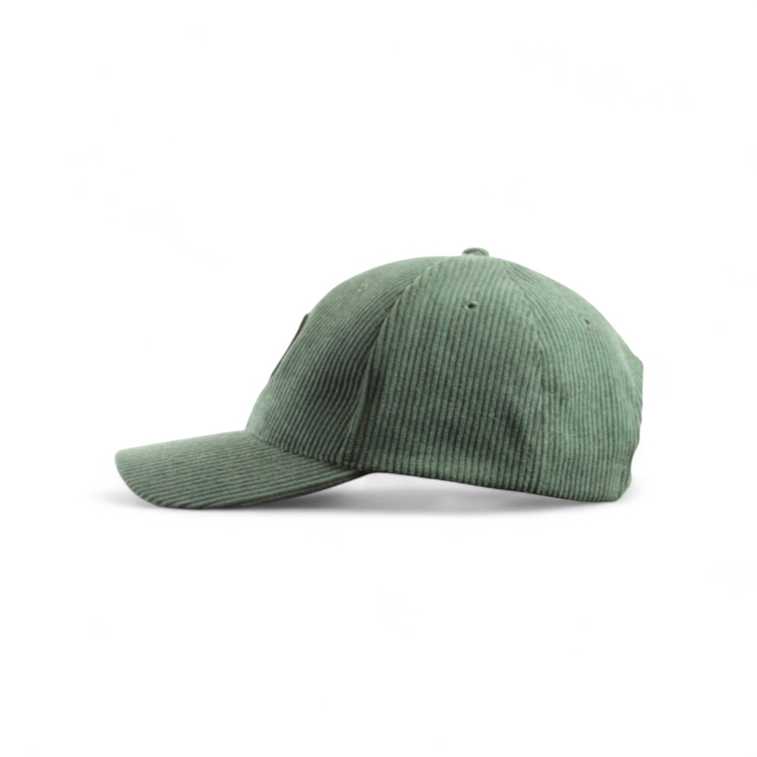 CASQUETTE "ORIGINE" VELOURS CÔTELÉ VERT SAPIN
