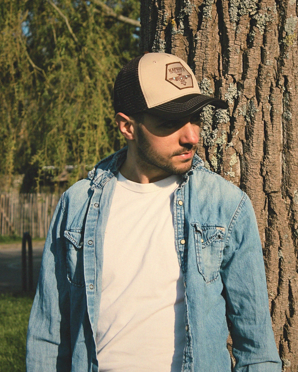CASQUETTE "SIGNATURE" MARRON / BEIGE  BLACKHAWK