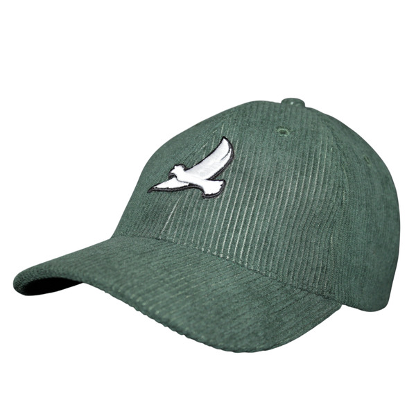 CASQUETTE "ORIGINE" VELOURS CÔTELÉ VERT SAPIN