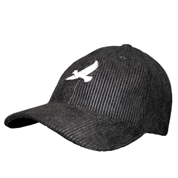 CASQUETTE "ORIGINE" VELOURS CÔTELÉ NOIR
