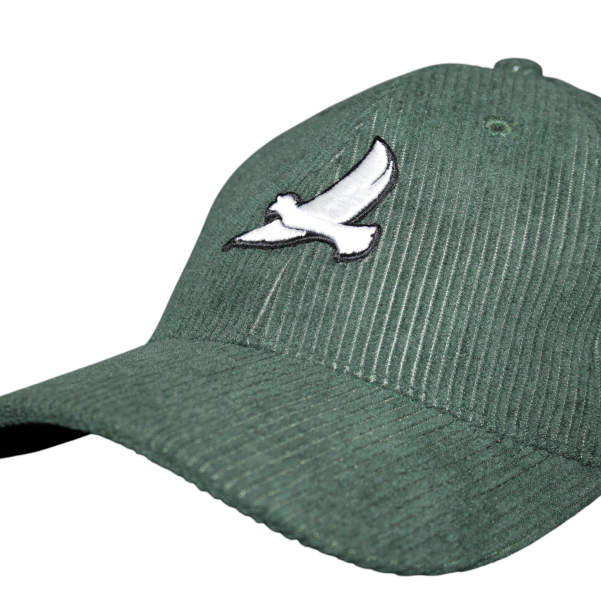 CASQUETTE "ORIGINE" VELOURS CÔTELÉ VERT SAPIN