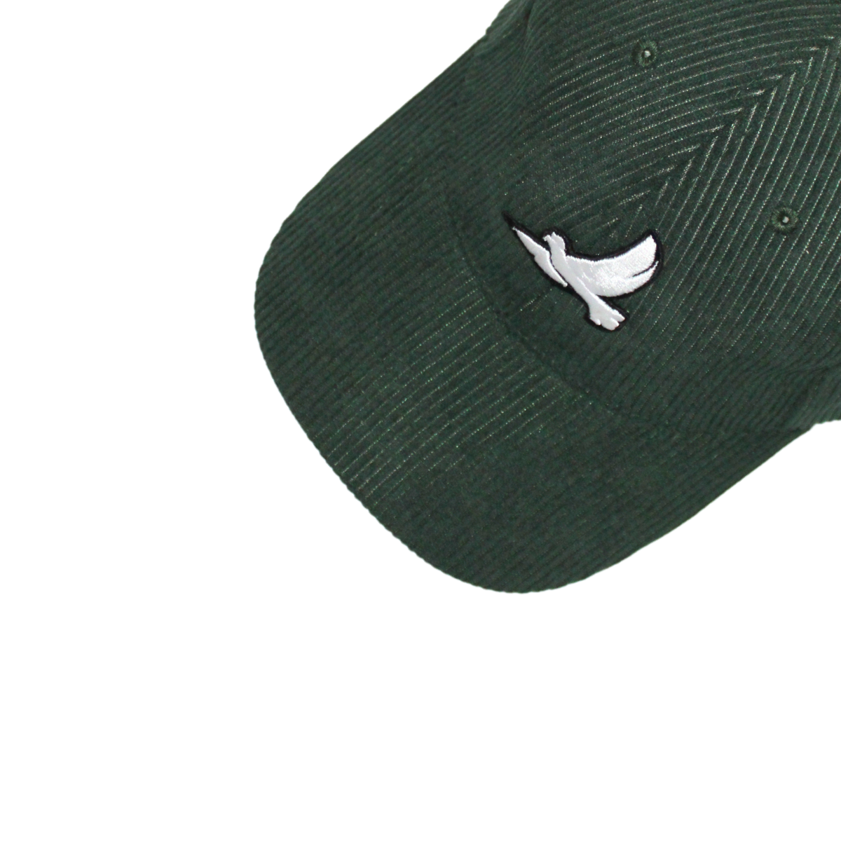 CASQUETTE "ORIGINE" VELOURS CÔTELÉ VERT SAPIN