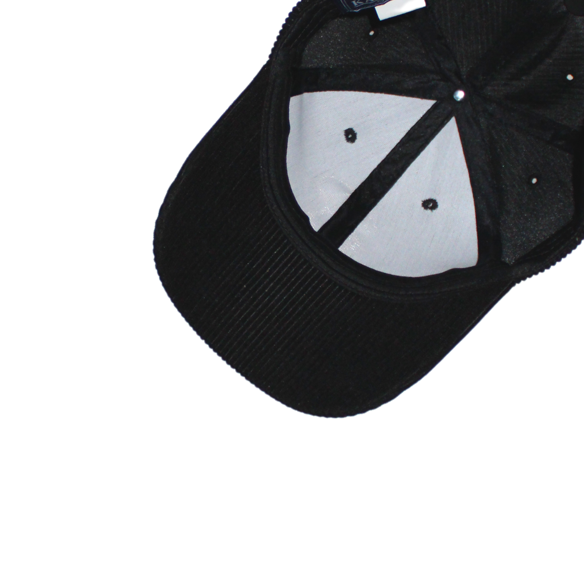 CASQUETTE "ORIGINE" VELOURS CÔTELÉ NOIR