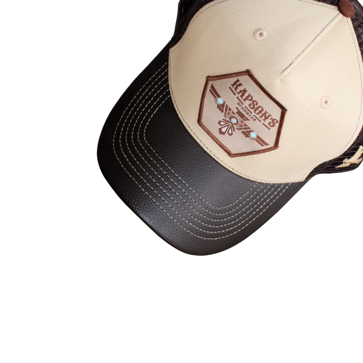 CASQUETTE "SIGNATURE" MARRON / BEIGE  BLACKHAWK