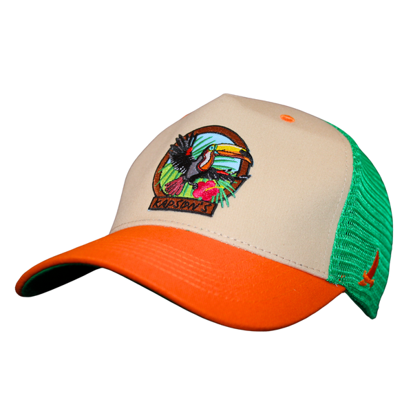 CASQUETTE "SIGNATURE" VERT / ORANGE AMAZONIA