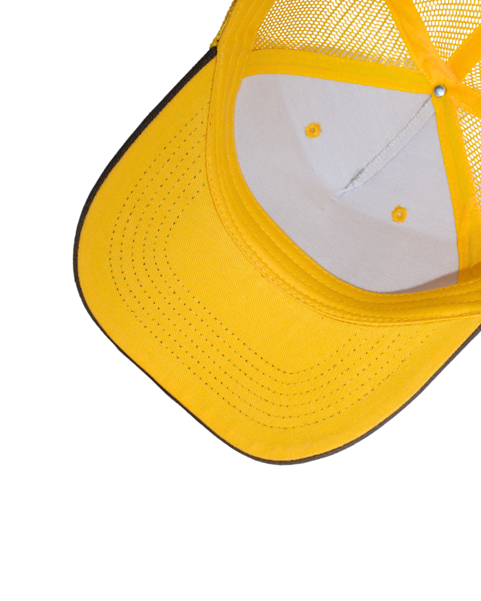 CASQUETTE GRIS / JAUNE GOD WORKOUT