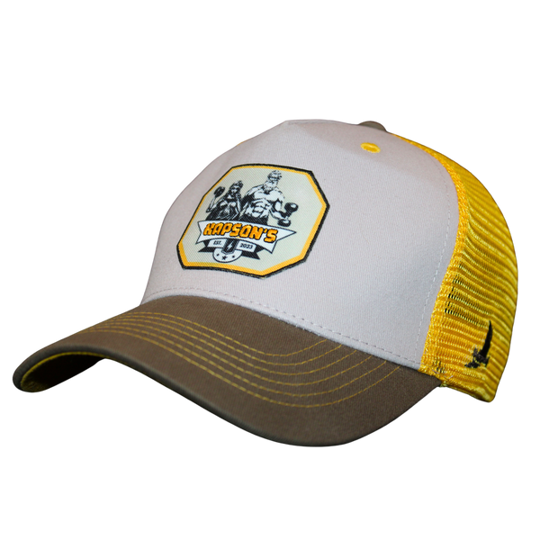 CASQUETTE "SIGNATURE" GRIS / JAUNE GOD WORKOUT