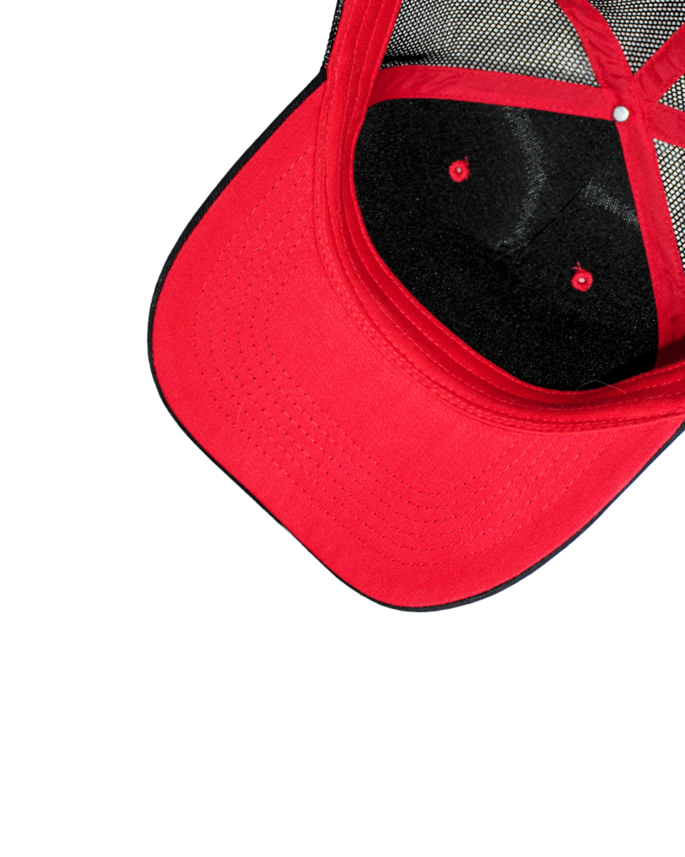 CASQUETTE NOIR / ROUGE SPACE BURGER
