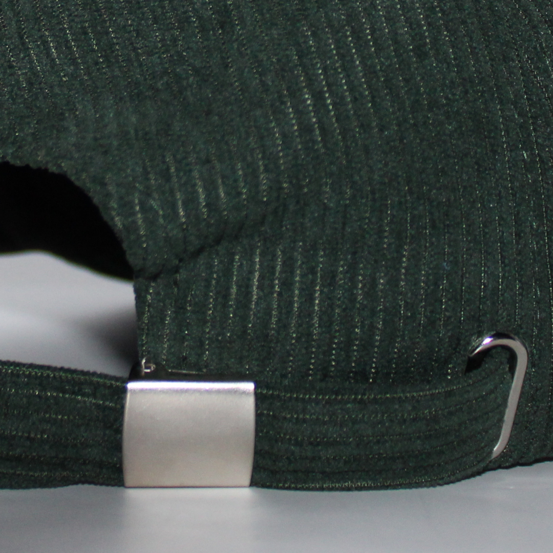 CASQUETTE "ORIGINE" VELOURS CÔTELÉ VERT SAPIN